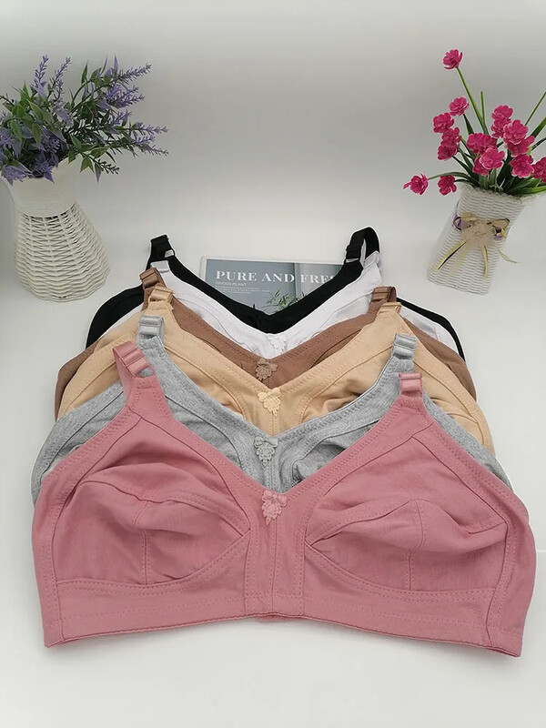 Sutiene de marime mari pentru femei 38C-50F Deep V Bralette Sutien din dantela Lenjerie fără fir Lenjerie sexy Bumbac moale bh CDEFG cup C01