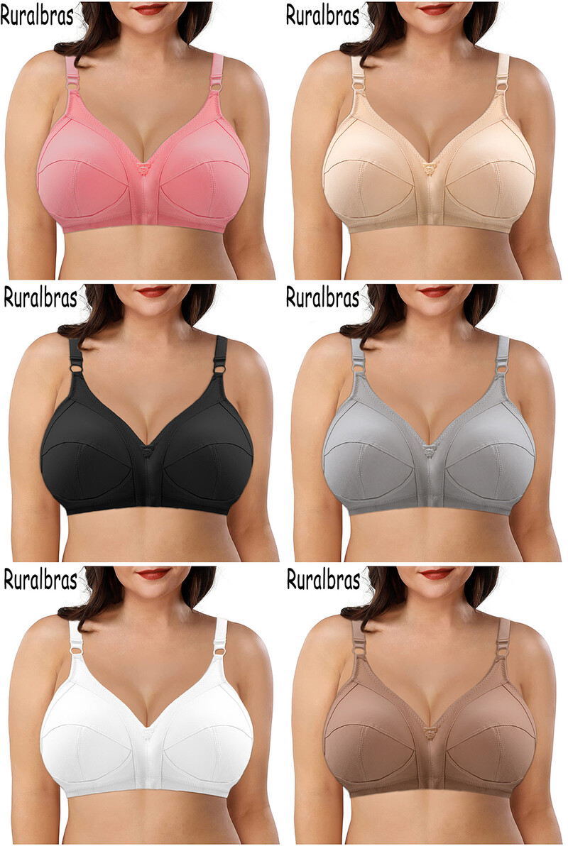 Sutiene de marime mari pentru femei 38C-50F Deep V Bralette Sutien din dantela Lenjerie fără fir Lenjerie sexy Bumbac moale bh CDEFG cup C01
