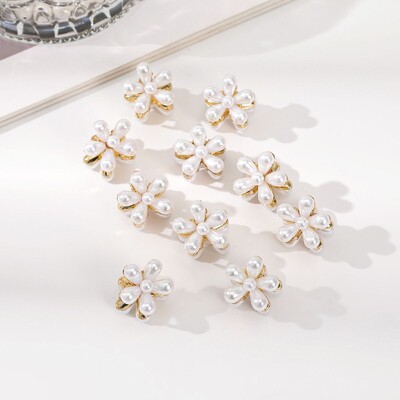 Molans 10 komada novih malih cvjetnih kandži za kosu, mala kopča za kosu, ženski dodaci za kosu