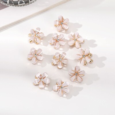 Molans 10 komada novih malih cvjetnih kandži za kosu, mala kopča za kosu, ženski dodaci za kosu