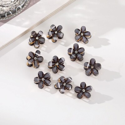 Molans 10 komada novih malih cvjetnih kandži za kosu, mala kopča za kosu, ženski dodaci za kosu