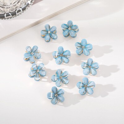 Molans 10 komada novih malih cvjetnih kandži za kosu, mala kopča za kosu, ženski dodaci za kosu