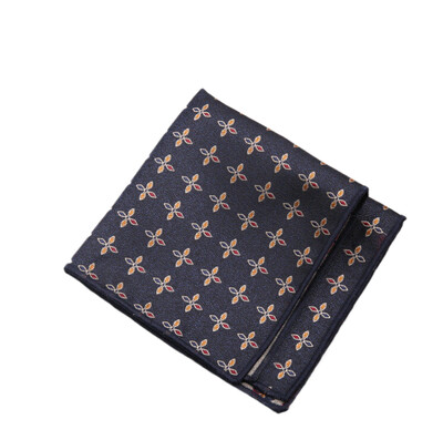 23*23CM Batista de lux pentru bărbați, cu flori, cu dungi, papuci florali, din poliester, pentru afaceri, roșu de buzunar, piept, prosop nuntă