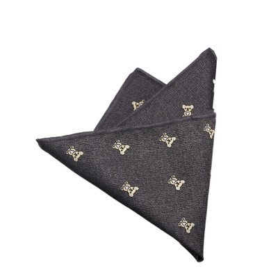 23*23CM Batista de lux pentru bărbați, cu flori, cu dungi, papuci florali, din poliester, pentru afaceri, roșu de buzunar, piept, prosop nuntă