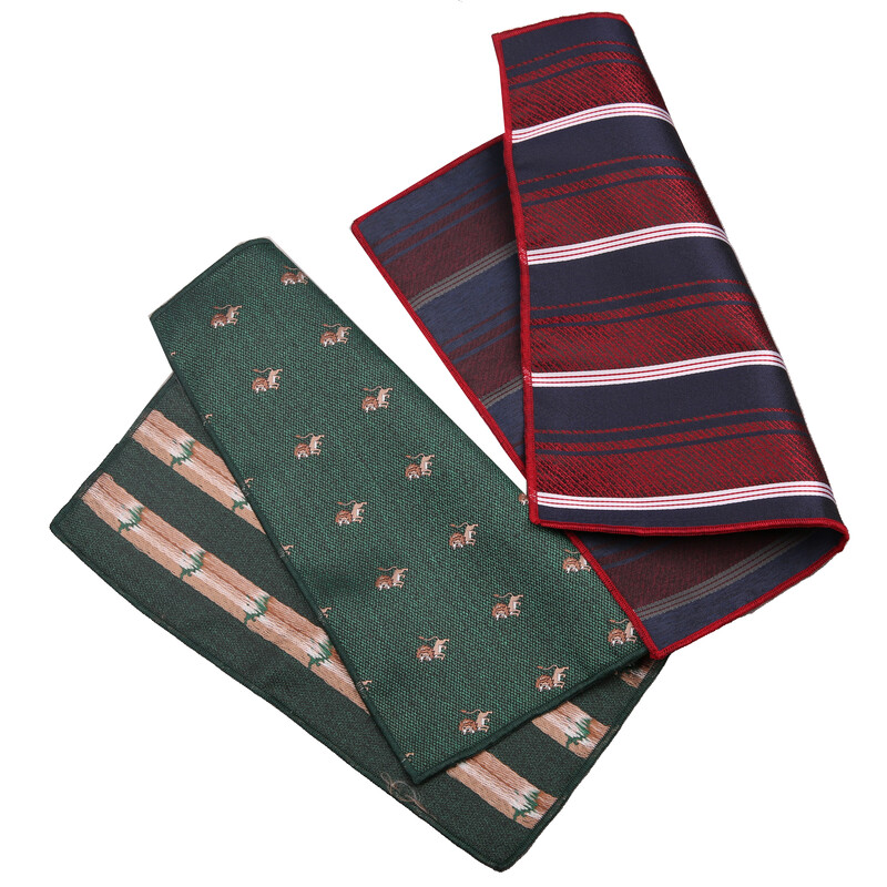 23*23CM Batista de lux pentru bărbați, cu flori, cu dungi, papuci florali, din poliester, pentru afaceri, roșu de buzunar, piept, prosop nuntă