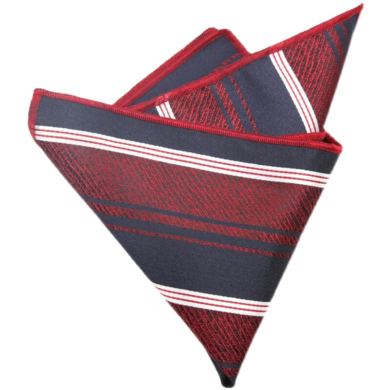 23*23CM Batista de lux pentru bărbați, cu flori, cu dungi, papuci florali, din poliester, pentru afaceri, roșu de buzunar, piept, prosop nuntă