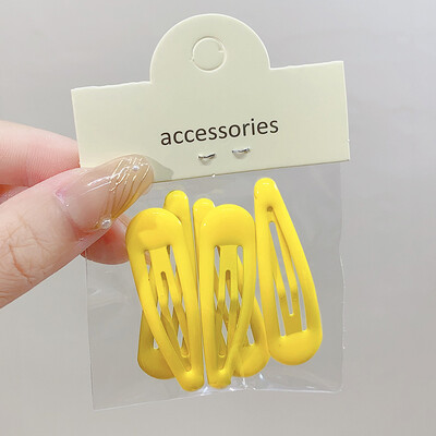 5 kom/komplet u vrećici, slatke kopče za kosu u obliku kapljice za djevojčice, BB ukosnice sa strane, osnovne ukosnice, dječji modni dodaci za kosu