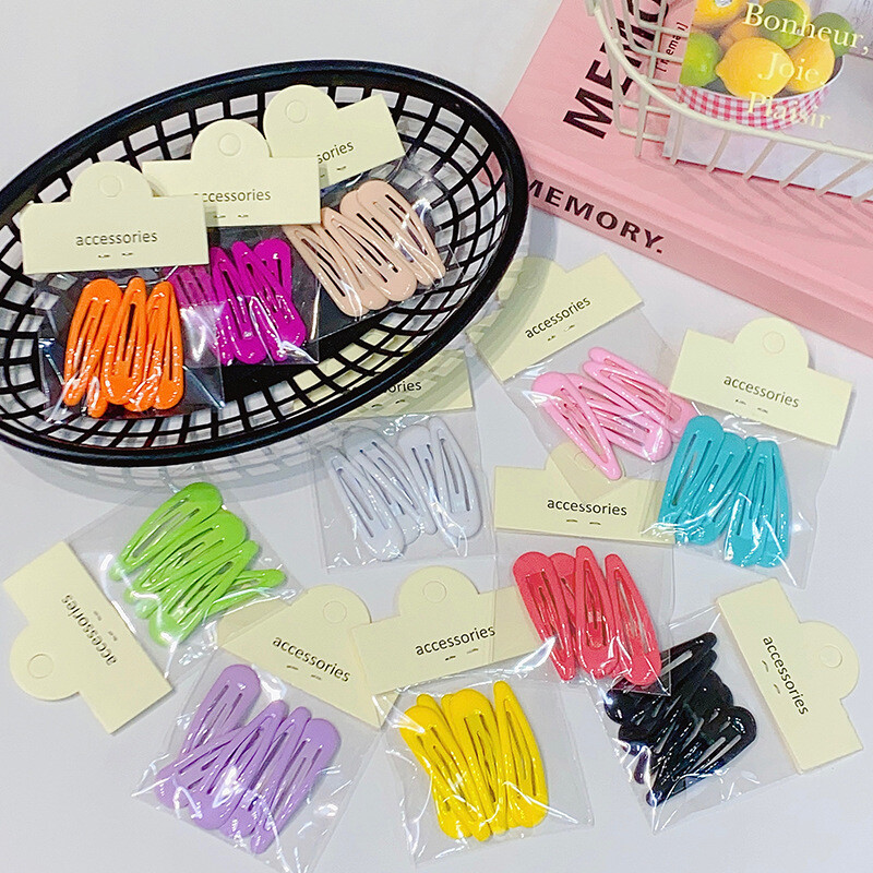 5 kom/komplet u vrećici, slatke kopče za kosu u obliku kapljice za djevojčice, BB ukosnice sa strane, osnovne ukosnice, dječji modni dodaci za kosu