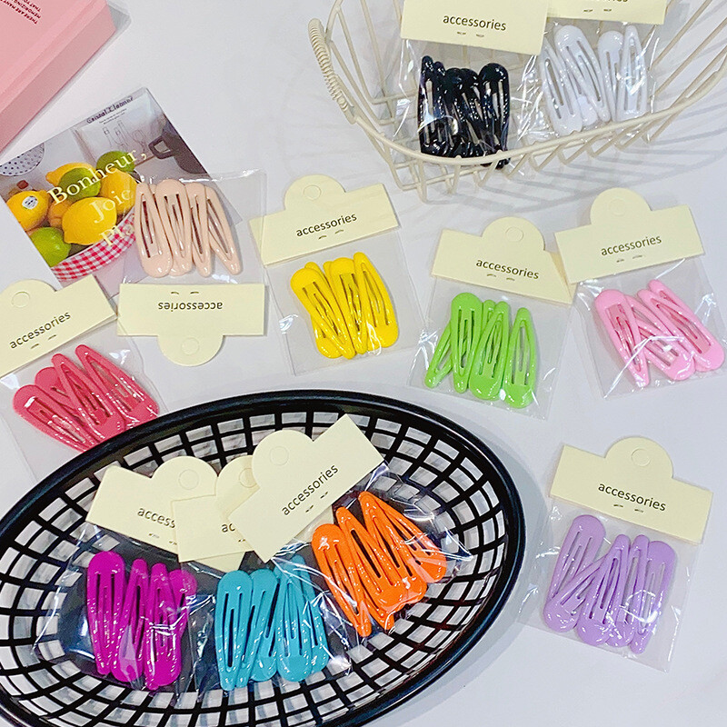 5 kom/komplet u vrećici, slatke kopče za kosu u obliku kapljice za djevojčice, BB ukosnice sa strane, osnovne ukosnice, dječji modni dodaci za kosu