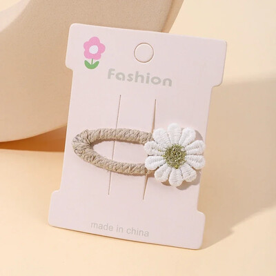 2 bucăți drăguțe agrafe de păr pentru fetiță, floare, margaretă, pentru copii, prințesă, accesorii pentru păr pentru copii, cleme de păr în stil coreean de primăvară