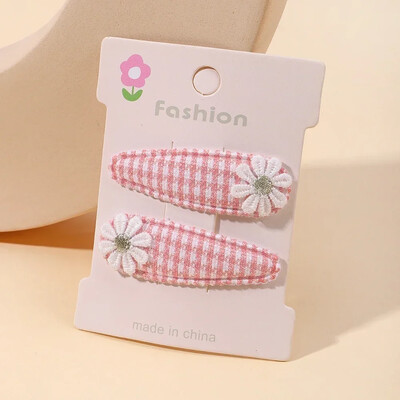 2 bucăți drăguțe agrafe de păr pentru fetiță, floare, margaretă, pentru copii, prințesă, accesorii pentru păr pentru copii, cleme de păr în stil coreean de primăvară