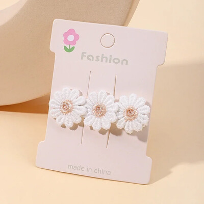 2 bucăți drăguțe agrafe de păr pentru fetiță, floare, margaretă, pentru copii, prințesă, accesorii pentru păr pentru copii, cleme de păr în stil coreean de primăvară