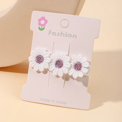 2 bucăți drăguțe agrafe de păr pentru fetiță, floare, margaretă, pentru copii, prințesă, accesorii pentru păr pentru copii, cleme de păr în stil coreean de primăvară