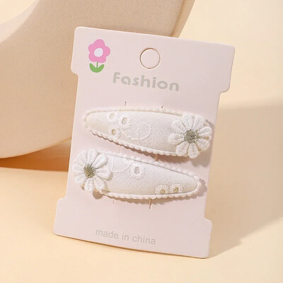 2 bucăți drăguțe agrafe de păr pentru fetiță, floare, margaretă, pentru copii, prințesă, accesorii pentru păr pentru copii, cleme de păr în stil coreean de primăvară