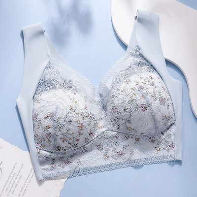 Veimia Secțiunea subțire din dantelă din spate maiou fără inel de oțel sâni mari pentru a colecta sânii laterali sutien maiou fără marcaj