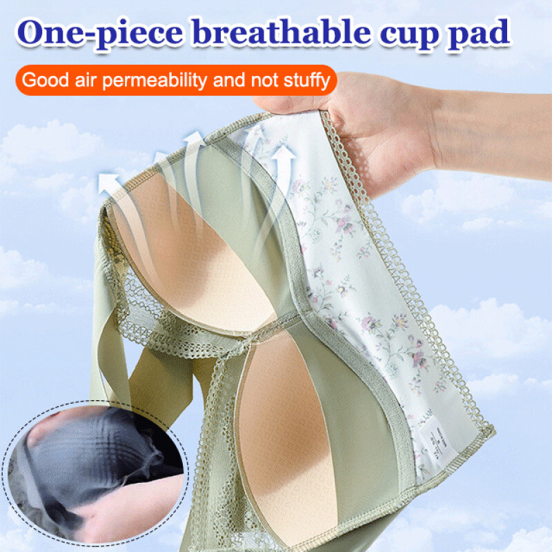 Veimia Secțiunea subțire din dantelă din spate maiou fără inel de oțel sâni mari pentru a colecta sânii laterali sutien maiou fără marcaj