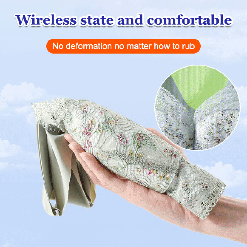 Veimia Secțiunea subțire din dantelă din spate maiou fără inel de oțel sâni mari pentru a colecta sânii laterali sutien maiou fără marcaj