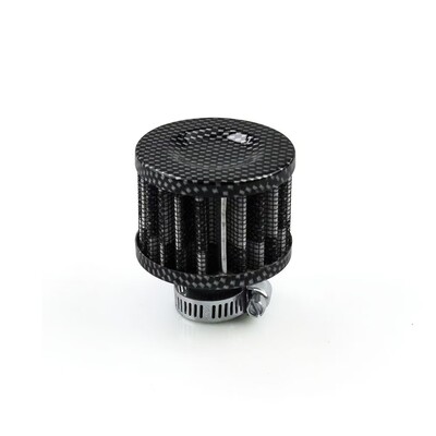 12mm automobilio oro filtras šalto oro įsiurbimo didelio srauto karterio ventiliacijos dangčio alsavimo filtras turbo ventiliacijos modifikavimo filtras automobilio priedas