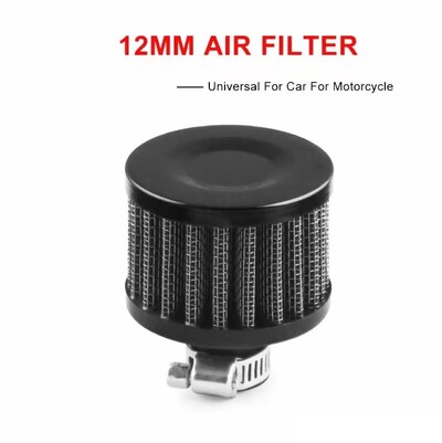 12mm automobilio oro filtras šalto oro įsiurbimo didelio srauto karterio ventiliacijos dangčio alsavimo filtras turbo ventiliacijos modifikavimo filtras automobilio priedas
