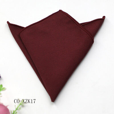 Jednobojni prugasti smeđi džepni kvadrat 23 CM pamučno muško odijelo Rupčić mladoženja Domaćin Hanky svadbena zabava Škrinja Kravata Dodaci za odijelo