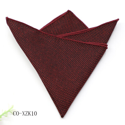 Jednobojni prugasti smeđi džepni kvadrat 23 CM pamučno muško odijelo Rupčić mladoženja Domaćin Hanky svadbena zabava Škrinja Kravata Dodaci za odijelo