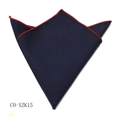 Jednobojni prugasti smeđi džepni kvadrat 23 CM pamučno muško odijelo Rupčić mladoženja Domaćin Hanky svadbena zabava Škrinja Kravata Dodaci za odijelo