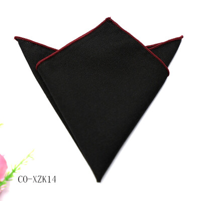 Jednobojni prugasti smeđi džepni kvadrat 23 CM pamučno muško odijelo Rupčić mladoženja Domaćin Hanky svadbena zabava Škrinja Kravata Dodaci za odijelo