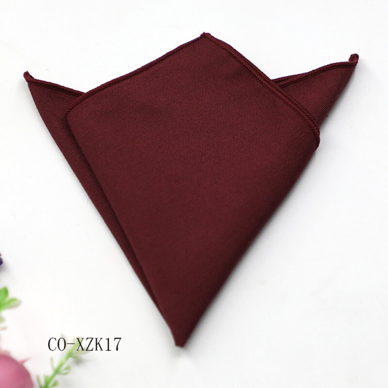 Jednobojni prugasti smeđi džepni kvadrat 23 CM pamučno muško odijelo Rupčić mladoženja Domaćin Hanky svadbena zabava Škrinja Kravata Dodaci za odijelo