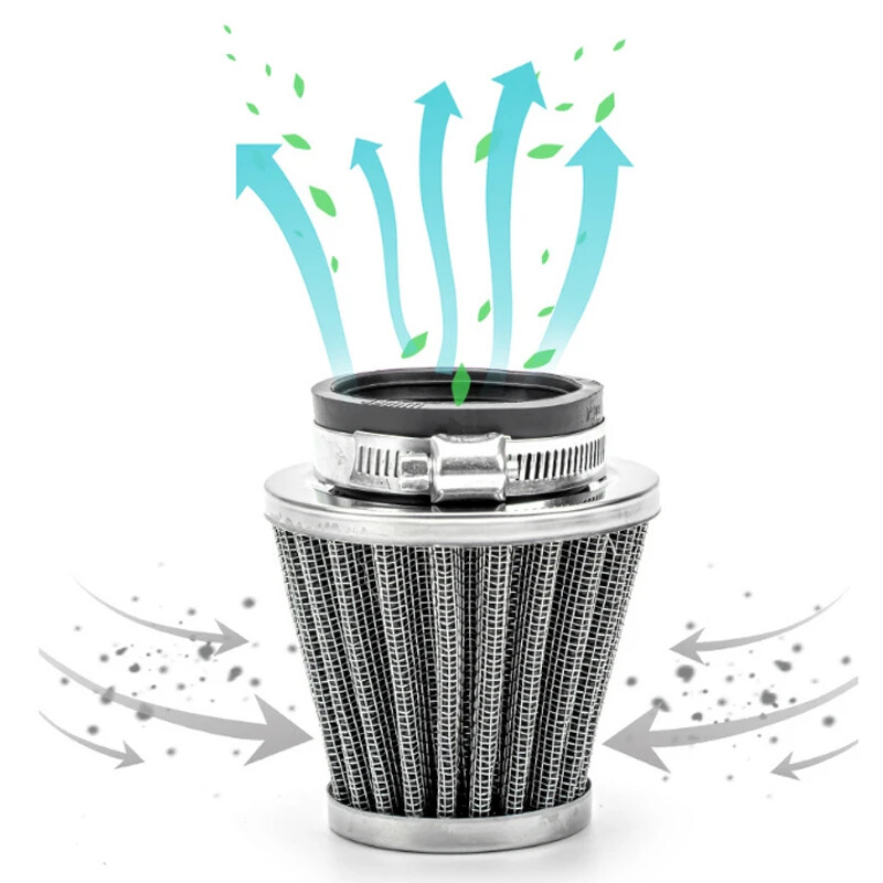 1 buc Universal 35-60mm Filtru de aer conic pentru curățarea gropii de murdărie Filtru cu debit mare de aer Filtru de aer conic Curățător de murdărie