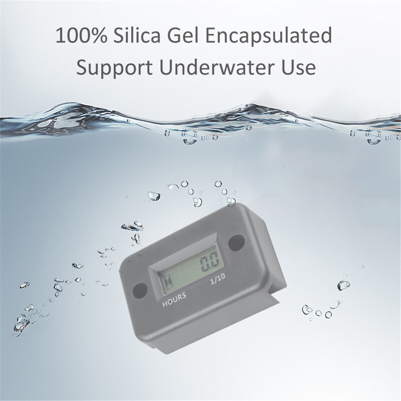 Contor orar digital Afișaj LCD pentru bicicletă Motocicletă ATV Motocicletă de zăpadă Barcă marină Ski Dirt Gas Motor Timer Accesorii auto