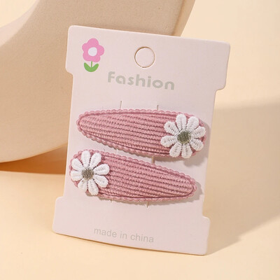 2 bucăți drăguțe agrafe de păr pentru fetiță, floare, margaretă, pentru copii, prințesă, accesorii pentru păr pentru copii, cleme de păr în stil coreean de primăvară