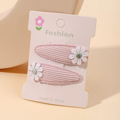 2 bucăți drăguțe agrafe de păr pentru fetiță, floare, margaretă, pentru copii, prințesă, accesorii pentru păr pentru copii, cleme de păr în stil coreean de primăvară
