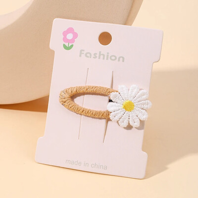 2 bucăți drăguțe agrafe de păr pentru fetiță, floare, margaretă, pentru copii, prințesă, accesorii pentru păr pentru copii, cleme de păr în stil coreean de primăvară
