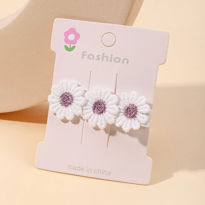 2 bucăți drăguțe agrafe de păr pentru fetiță, floare, margaretă, pentru copii, prințesă, accesorii pentru păr pentru copii, cleme de păr în stil coreean de primăvară