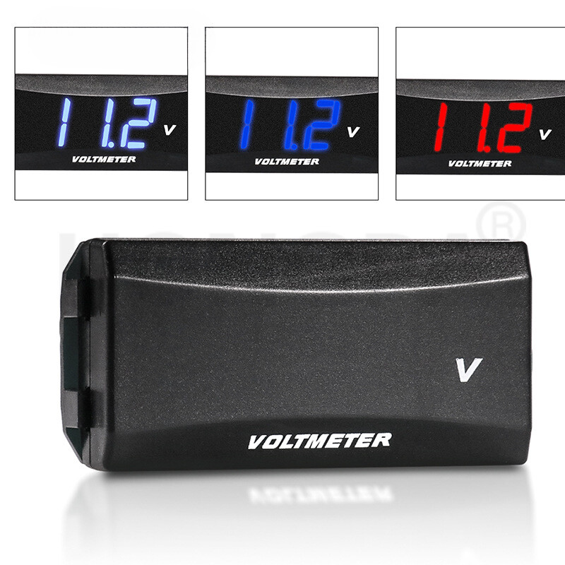 Voltmetar za motocikle modifikacija pribora 12V-60V LCD zaslon elektronički mjerač, električni motocikl univerzalni