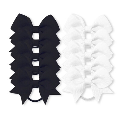 10 kom/lot Grosgrain vrpca mašne s kikicama Elastične vezice za kosu Držači gumica za kosu Novogodišnji dodaci za kosu za djevojčice Poklon