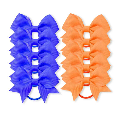 10 kom/lot Grosgrain vrpca mašne s kikicama Elastične vezice za kosu Držači gumica za kosu Novogodišnji dodaci za kosu za djevojčice Poklon