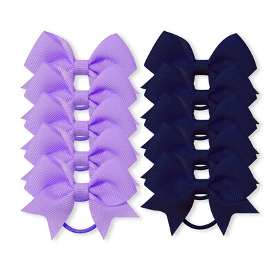 10 kom/lot Grosgrain vrpca mašne s kikicama Elastične vezice za kosu Držači gumica za kosu Novogodišnji dodaci za kosu za djevojčice Poklon