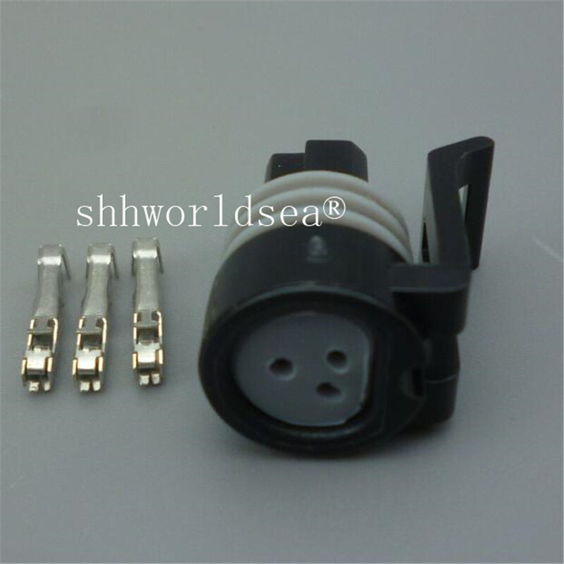Shhworldsea 1vnt 1,5 mm 3 kontaktų automobilinė vandeniui atspari automobilių alyva kuro slėgio jutiklio jungties kištukas 12110192 12065287 12078090