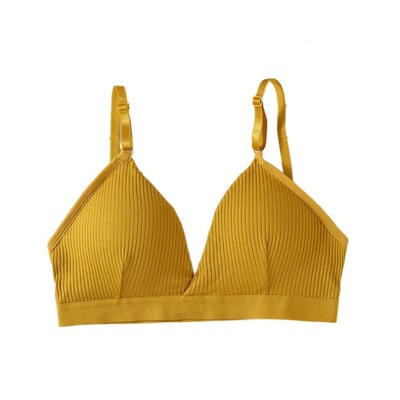 Modni bežični grudnjak s trokutastim košaricama Bešavni tanki remen Yoga Sportski grudnjak Donje rublje Donje rublje Grudnjak s jastučićem Dnevni