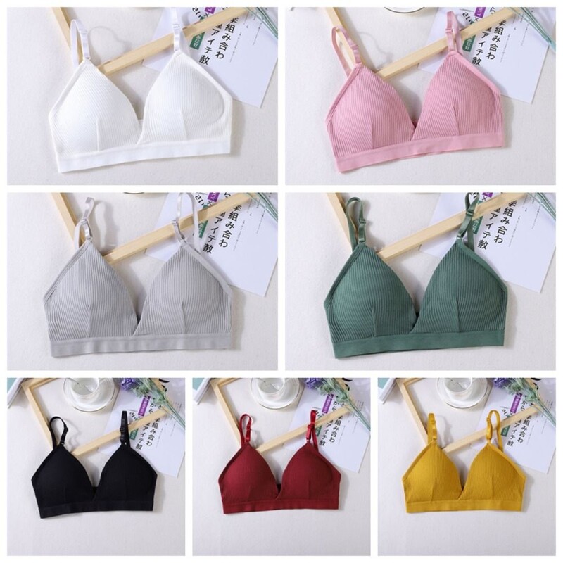 Modni bežični grudnjak s trokutastim košaricama Bešavni tanki remen Yoga Sportski grudnjak Donje rublje Donje rublje Grudnjak s jastučićem Dnevni