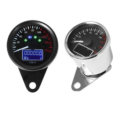 12 V-os motoros LCD műszerfali műszerfali fordulatszámmérő sebességmérővel