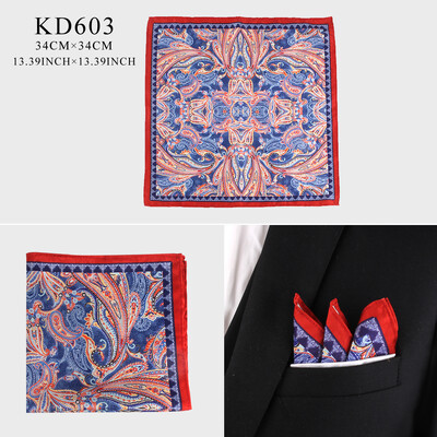 Patrat de buzunar cu imprimeu nou pentru bărbați, femei, batiste cu imprimare florală, batiste pentru bărbați, costume moi, batistă pătrată, prosoape, eșarfe
