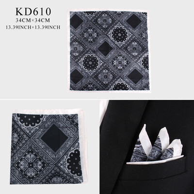 Patrat de buzunar cu imprimeu nou pentru bărbați, femei, batiste cu imprimare florală, batiste pentru bărbați, costume moi, batistă pătrată, prosoape, eșarfe