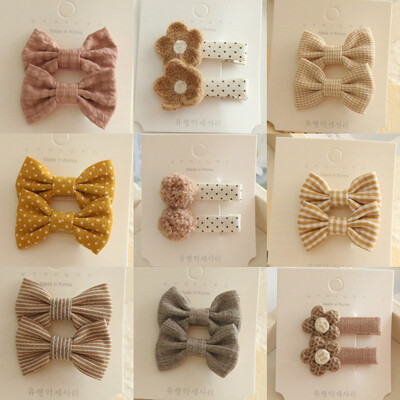 Agrafe de păr pentru copii, Articole pentru cap realizate manual, Accesorii pentru păr pentru bebeluși, Fundițe pentru agrafe de păr din material textil cu acoperire completă pentru fete