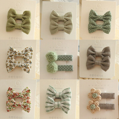 Agrafe de păr pentru copii, Articole pentru cap realizate manual, Accesorii pentru păr pentru bebeluși, Fundițe pentru agrafe de păr din material textil cu acoperire completă pentru fete