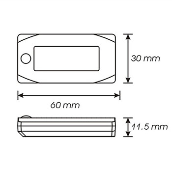 Αναβάθμιση Μοτοσικλέτας koso LED Οθόνη MINI 3 ΣΕ 1 Μέτρο Θερμοκρασία Νερού Χρόνος Volt Βολτόμετρο μοτοσικλέτας για αξεσουάρ ποδηλάτου γενικής χρήσης