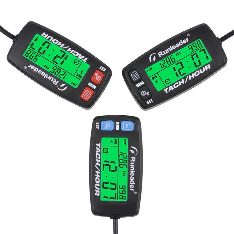 Memento de întreținere Alertă tahometru Indicator RPM Contor de ore Iluminat din spate Resetat pentru motor pe gaz Motocicletă ATV Generator de mașină de tuns iarba