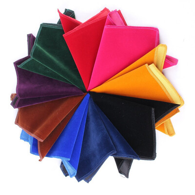 Velvet Pocket Square Meestele Naiste Rinnarätik Hanky Wedding Hankies Meeste Ülikond Taskurätik Tugev taskurätik kingituseks