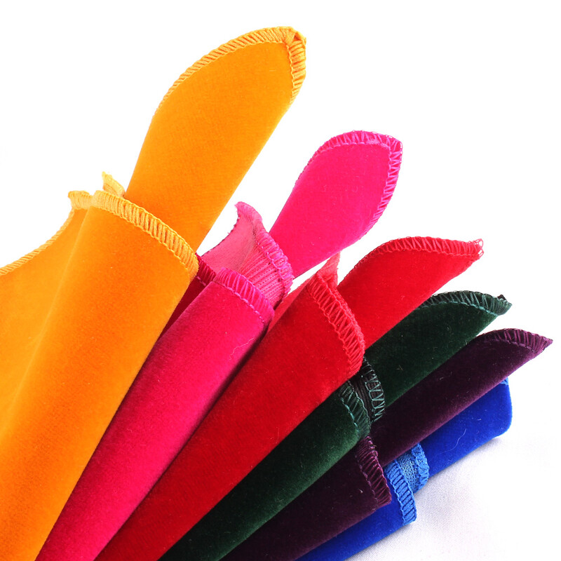 Patrat de buzunar din catifea pentru bărbați, femei, piept, prosop, hachiuri de nuntă, costum bărbați, batistă, prosop de buzunar solid pentru cadouri